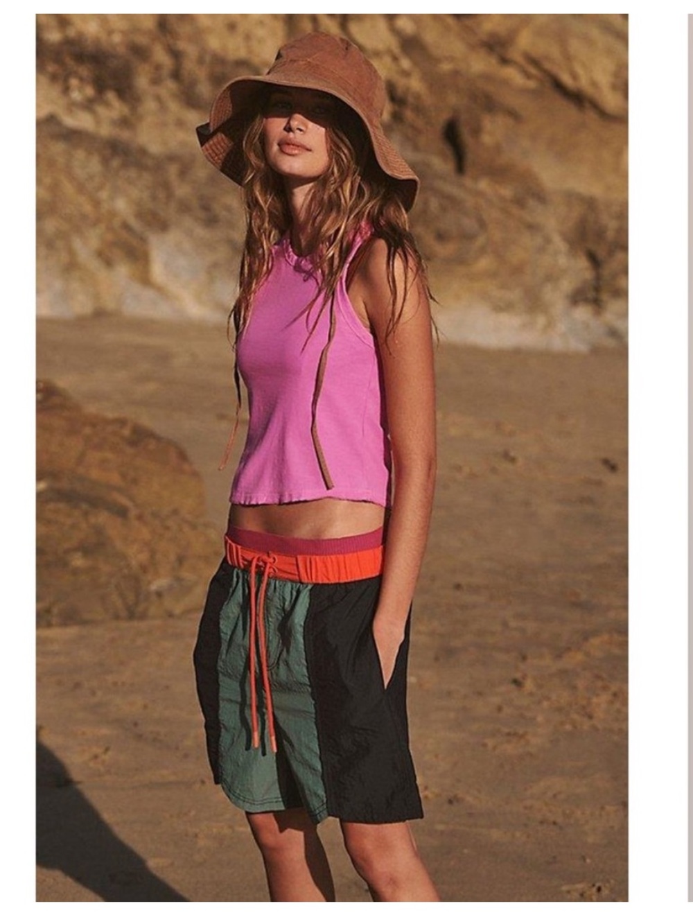 Free People Movement Sun Daze Board Shorts Size M hiking gorpcore outdoors boho - Picture 12 of 12